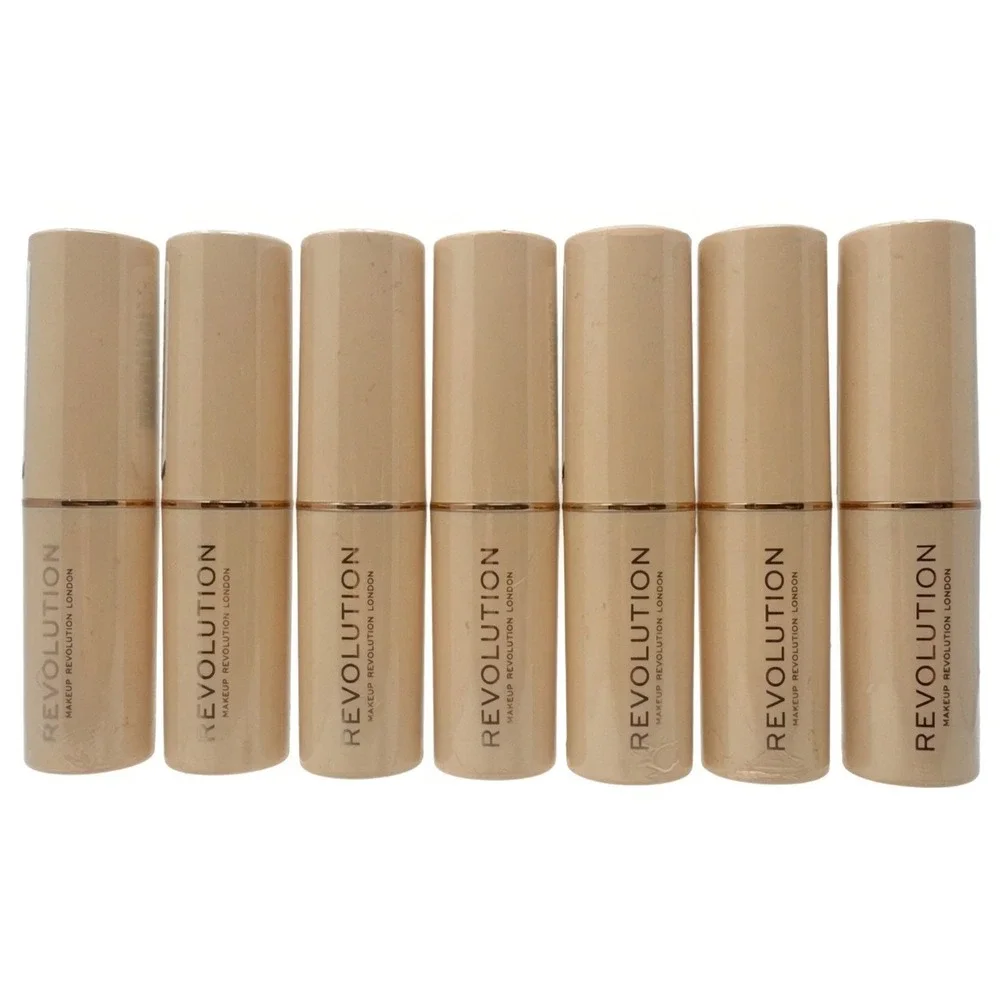 7 Pack Revolution Makeup Fast Base Stick Foundation F12 NEW